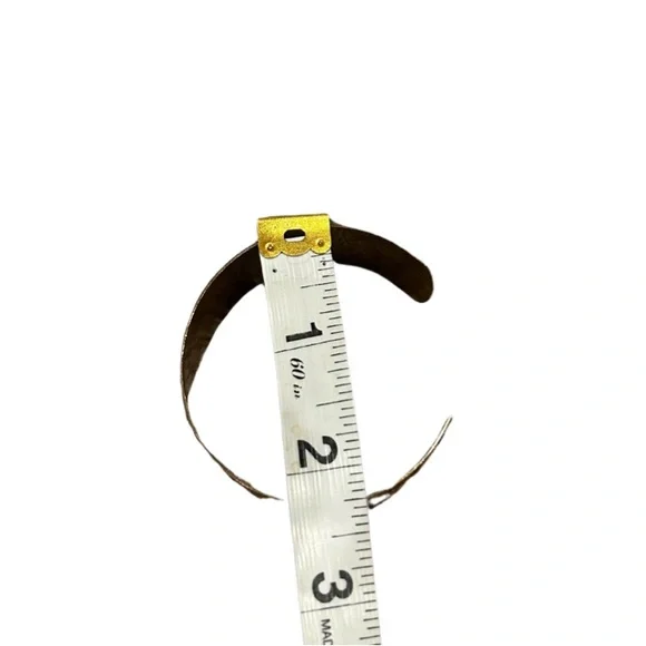 Vintage Copper Cuff Bracelet | Grape Stamp Detail | O/S - Picture 4 of 5